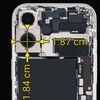 El tamaño del módulo de la cámara principal del iPhone 17