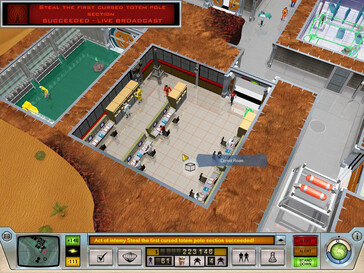 En la imagen: una captura de pantalla del juego Evil Genius.