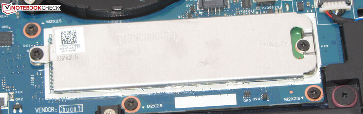 Un PCIe-3-SSD sirve como unidad del sistema.
