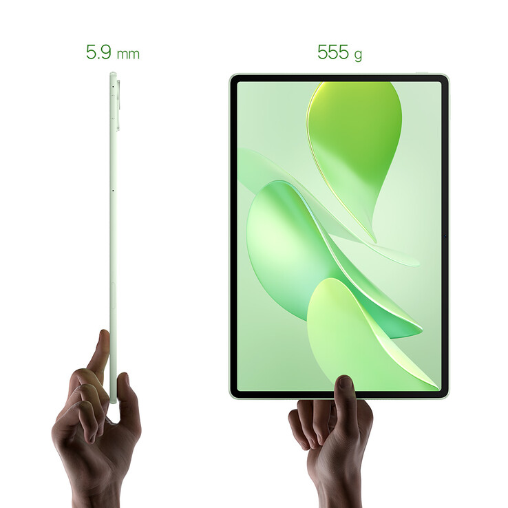 Huawei MatePad 12 X 2025 es una tableta de 183 mm (7,2 pulgadas) por 270 mm (10,98 pulgadas) y 5,9 mm de grosor. (Fuente de la imagen: Huawei)