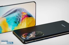 Render conceptual del Huawei P50 Pro. (Fuente: LetsGoDigital)