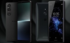 El Sony Xperia 1 V tiene un característico diseño de bordes rectos, pero el futuro podría ser más curvo como el XZ2 de 2018. (Fuente de la imagen: Sony/Unsplash - editado)