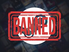 Logotipo de Steam y juegos con sello de prohibido (Fuente de la imagen: Steam con ediciones)