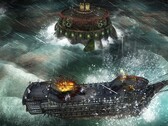 Abandon Ship enfrenta a los jugadores a fortificaciones enemigas y monstruos marinos en encuentros navales tácticos (Fuente de la imagen: Stove)