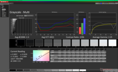 Escala de grises antes de la calibración