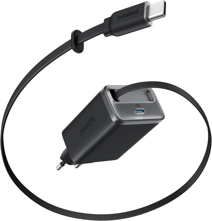 El cargador Anker Nano (35W, cable USB-C retráctil). (Fuente de la imagen: Anker)