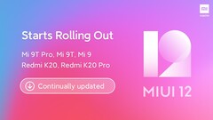 Xiaomi ha anunciado que MIUI 12 va a tener una mayor audiencia para los dispositivos en la primera ronda de su programa de lanzamiento. (Fuente de la imagen: Xiaomi)