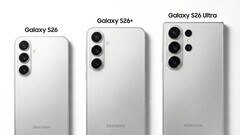 La familia Samsung Galaxy S26 como probablemente no se verá. Es probable que el Galaxy S26 Ultra sea significativamente más redondo. (Fuente de la imagen: Ice Universe)