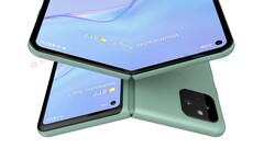 Primeros renders del Google Pixel Fold. (Fuente: Waqar Khan)