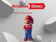 Se muestra el Nintendo Direct Partner Showcase con Mario (Fuente de la imagen: Nintendo of America con ediciones)