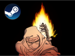 Shinobi: Art of Vengeance permite a los jugadores controlar a un shinobi que puede utilizar armas cuerpo a cuerpo, shuriken y habilidades ninjutsu. En la imagen, una captura del tráiler del juego con el logotipo de Steam en la parte superior. (Fuente de la imagen: Sega en YouTube)
