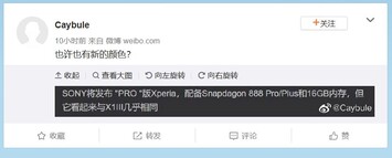 Sony Xperia 1 III Pro. (Fuente de la imagen: Weibo vía AndroidNext)