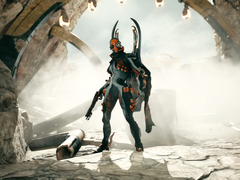 Una captura de pantalla de Warframe funcionando en PC