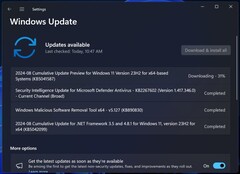 Descarga de Windows 11 KB5041587 (Fuente de la imagen: Windows Latest)