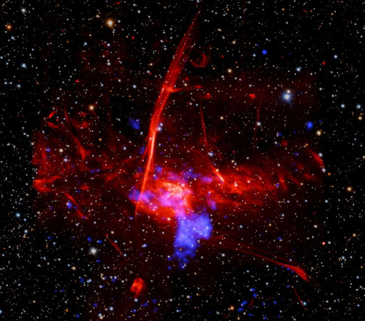 Una imagen de la supernova captada por el telescopio Chandra.