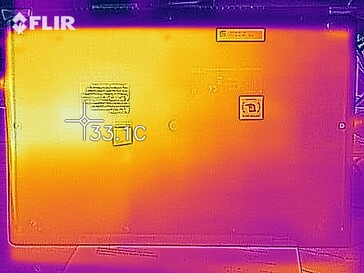 Generación de calor en la parte inferior (en reposo)