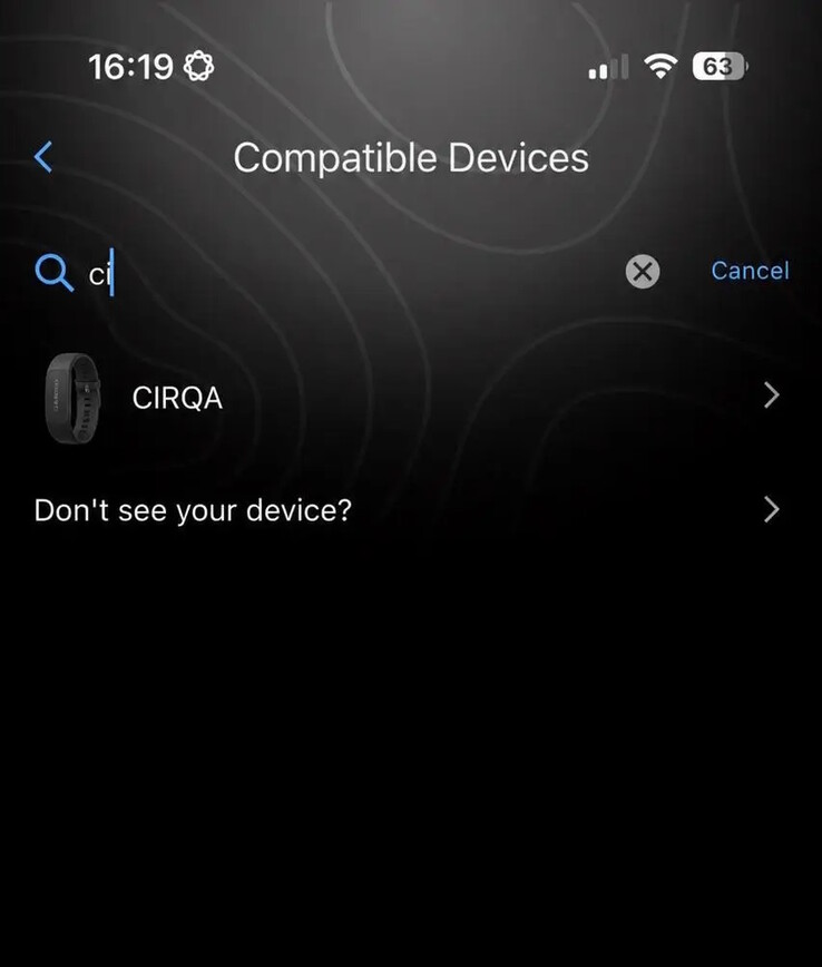 Al parecer, así es como se presentó el Garmin CIRQA.