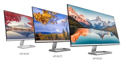 Los nuevos monitores FHD de la serie M de HP, hechos de 85% de plástico reciclado. Imagen a través de HP