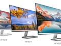 Los nuevos monitores FHD de la serie M de HP, hechos de 85% de plástico reciclado. Imagen a través de HP