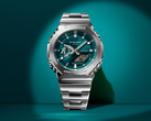 El Casio G-Steel GM2110D-3A1 con esfera azul verdosa, en la imagen. (Fuente de la imagen: Casio)