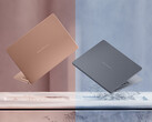 El ZenBook 14 OLED de Panther Lake promete hasta 18 horas de navegación por Internet con una carga completa. En la imagen: una fotografía promocional en la que se muestran las dos opciones de color del portátil.