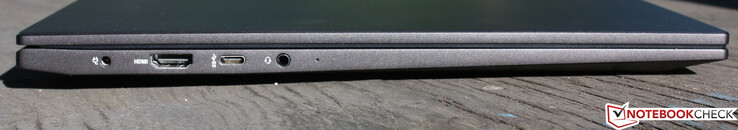 Puerto de carga, HDMI, USB 3.1 Gen1 Tipo-C con DisplayPort (15 vatios), conector de audio