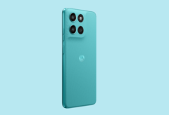 El Moto G57 Power en el colorway Pantone Fluidity (Fuente de la imagen: Motorola)