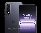 El OnePlus Nord 5 recibe un nuevo diseño y una protuberancia en la cámara en forma de píldora (Fuente de la imagen: @OnLeaks / Android Headlines)