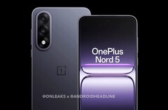 El OnePlus Nord 5 recibe un nuevo diseño y una protuberancia en la cámara en forma de píldora (Fuente de la imagen: @OnLeaks / Android Headlines)