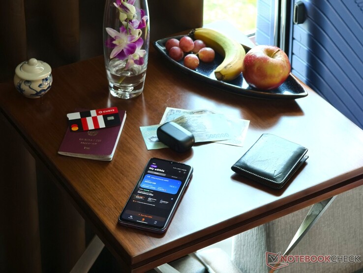 Seguiré utilizando la eSIM internacional de Yesim en mis viajes. (foto: Notebookcheck)