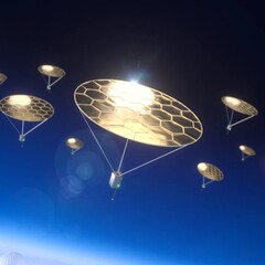 Una ilustración artística de los dispositivos levitando (Fuente de la imagen: los investigadores)