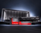 Sandisk NAS 600 SATA SSD y NAS 800 NVMe SSD frente a una carcasa NAS