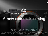 El teaser de Sony sobre el lanzamiento de una nueva camerra el 29 de agosto parece confirmar los rumores anteriores sobre una actualización de la cámara compacta de fotograma completo A7C. (Fuente de la imagen: Sony - editado)