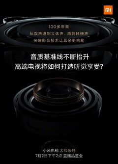 Xiaomi TV Master Series. (Fuente de la imagen: Xiaomi)