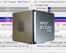 El Ryzen 7 PRO 5750G contará con las tecnologías PRO de AMD orientadas a la empresa y con funciones de seguridad mejoradas. (Fuente de la imagen: AMD/CPU-Z - editado)