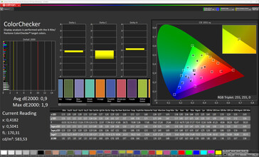 Colores (modo de color: Normal, temperatura de color: Estándar, espacio de color de destino: sRGB)