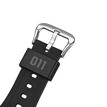 El anillo de la correa lleva impreso "011", el personaje principal. (Fuente de la imagen: Casio)
