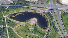 Prueba de conducción con GNSS: Lake
