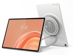 La Lenovo Tab Plus Gen 2 tiene un altavoz en la parte trasera junto con un pie de apoyo integrado.