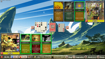 En la imagen: Una captura de pantalla del juego Poker Quest: Espadas y Picas.