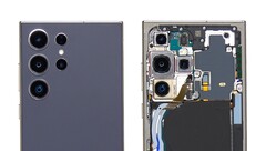 El primer vídeo de desmontaje del Samsung Galaxy S24 Ultra muestra el sistema de refrigeración y la cámara de vapor más grandes. (Imagen: PBKReviews)