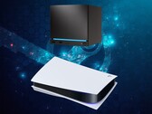 La Steam Machine que se ve encima de la consola PS5
