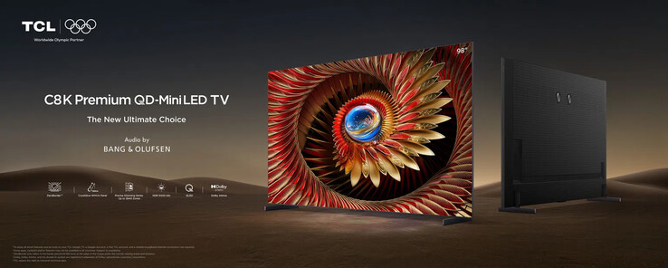 El televisor TCL C8K Premium QD-MiniLED. (Fuente de la imagen: TCL)