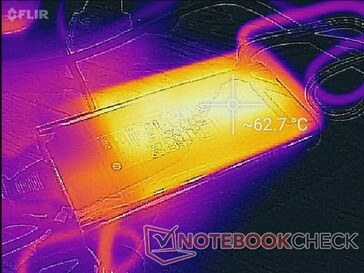 El adaptador de CA puede calentarse mucho, a más de 62 C, cuando funciona con cargas elevadas durante períodos prolongados