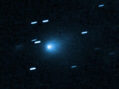 Una imagen del cometa interestelar 3I/ATLAS captada por el Hubble (Fuente de la imagen: NASA, ESA, David Jewitt y Joseph DePasquale; recortada)
