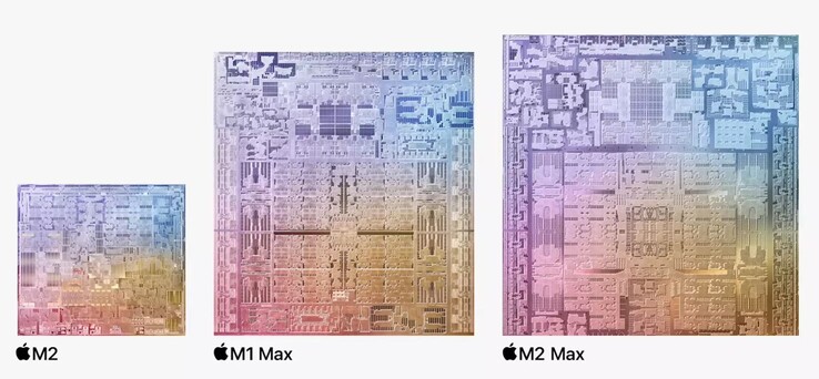 Apple M2 &amp; M1 Max &amp; M2 Max (Fuente: Apple)