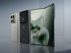 El Razr Fold viene en colores azul ennegrecido y blanco lirio certificados por Pantone. (Fuente de la imagen: Motorola)