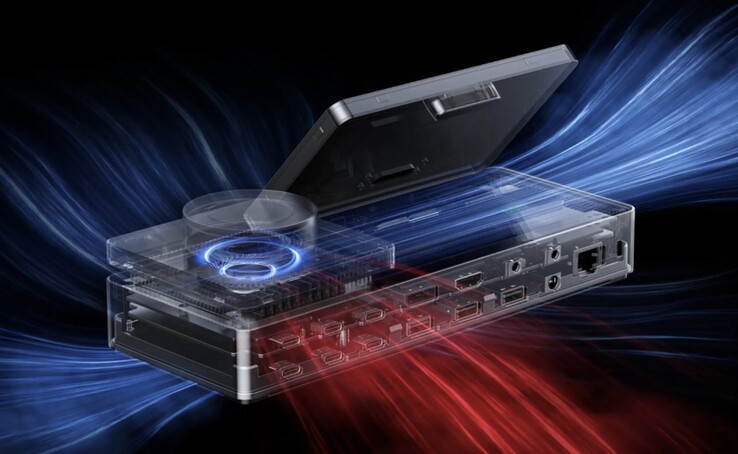 La base Pixel Bolt Ultra Thunderbolt 5 cuenta con refrigeración activa para mantener frescos sus componentes internos.