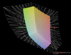 frente a Adobe RGB: 41% de cobertura