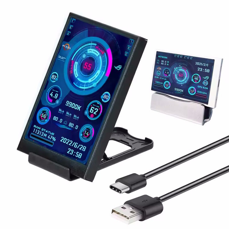 La pantalla puede utilizarse en horizontal o en vertical (Fuente de la imagen: fabricante)